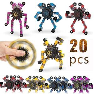 Transformable Fidget Spinners 20 Pcs for Kids, Adults, Stress Relief *SPECIAL*